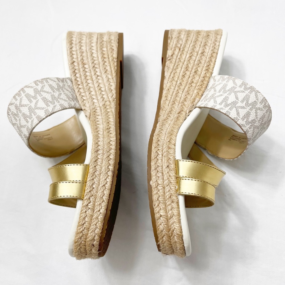 Women Michael Kors Sidney Mid Wedge Slip On Sandal - Picture 6 of 11